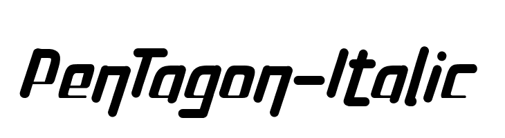 PenTagon-Italic  Frei Schriftart Herunterladen