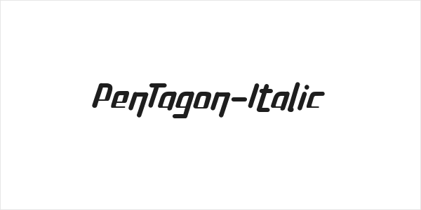 PenTagon-Italic Logo