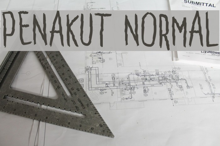 Penakut Normal Font examples