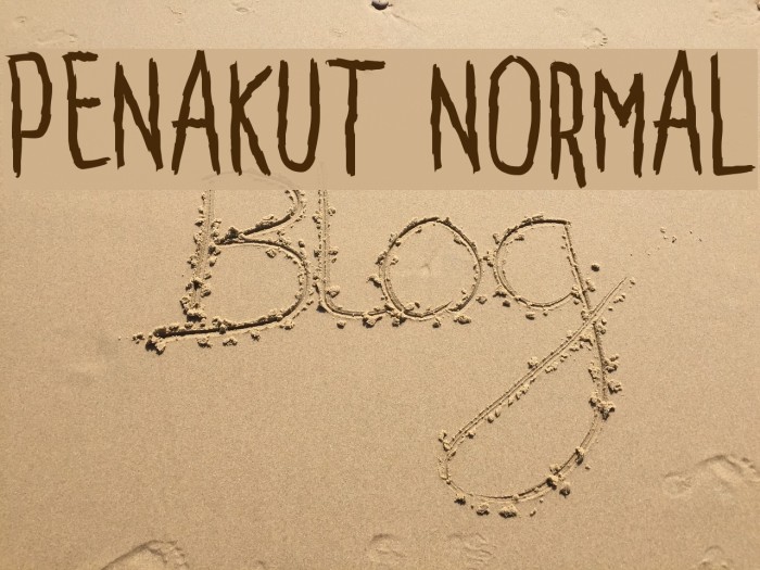 Penakut Normal Font examples