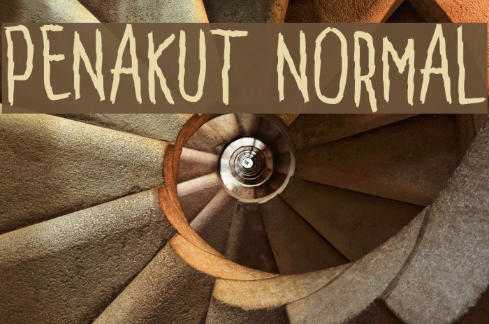Penakut Normal Font examples