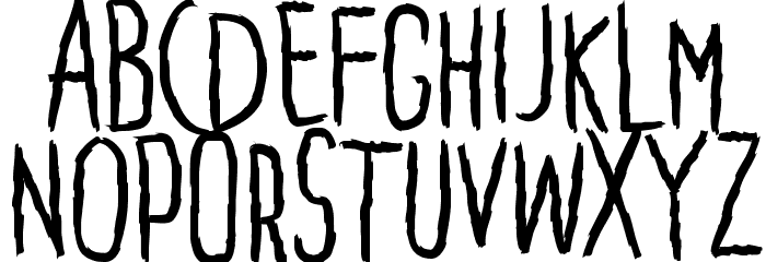 Penakut Normal Font LOWERCASE
