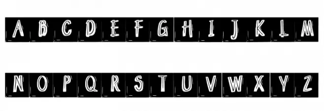 Penbytes_tile Regular Schriftart Groß