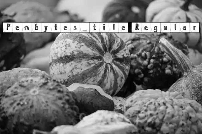 Penbytes_tile Regular フォント examples