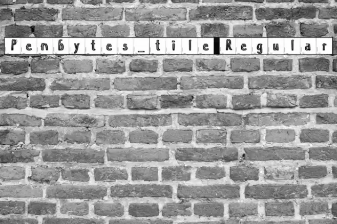 Penbytes_tile Regular フォント examples