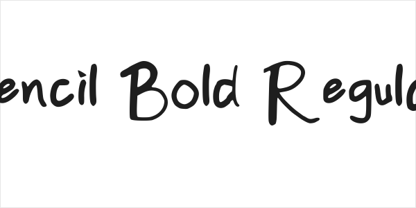 Pencil Bold Regular Logo