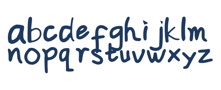 Pencil Bold Regular Lowercase