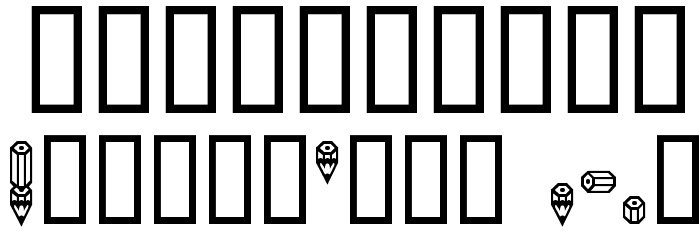 Pencil Caps Font OTHER CHARS