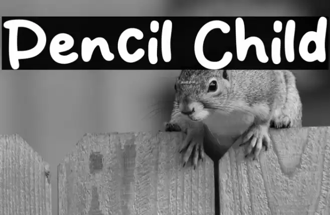 Pencil Child Caratteri examples