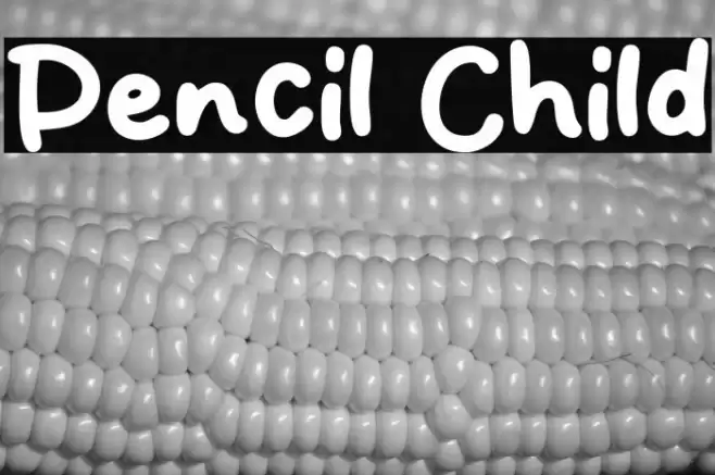 Pencil Child Caratteri examples