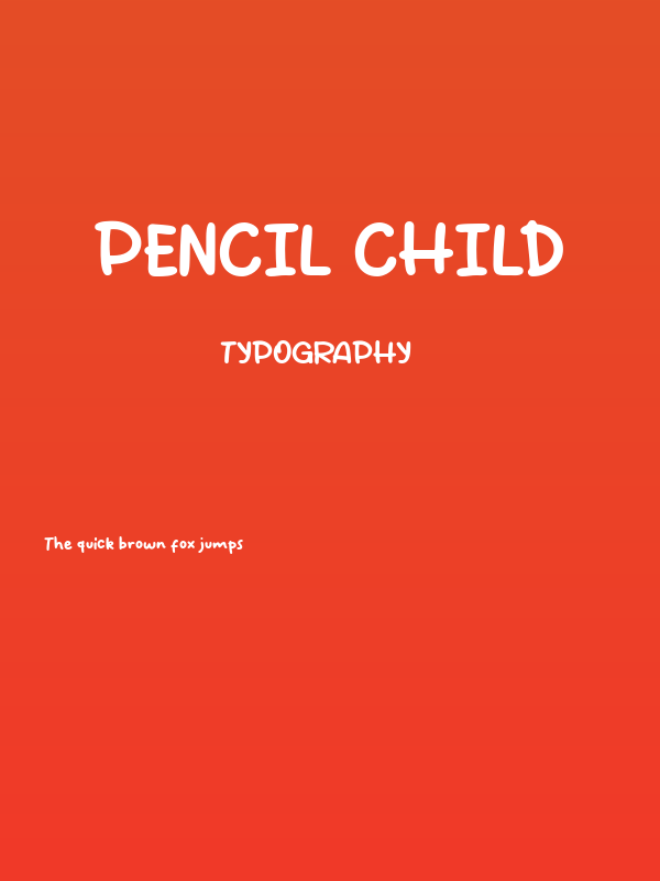 Pencil Child Poster
