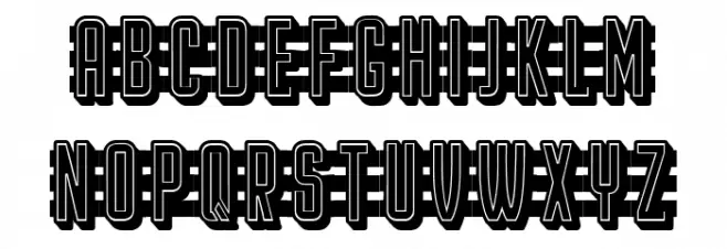 Pencil Filled Regular Schriftart Groß