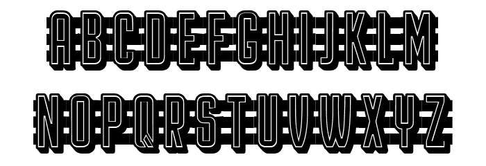 Pencil Filled Regular Font LOWERCASE
