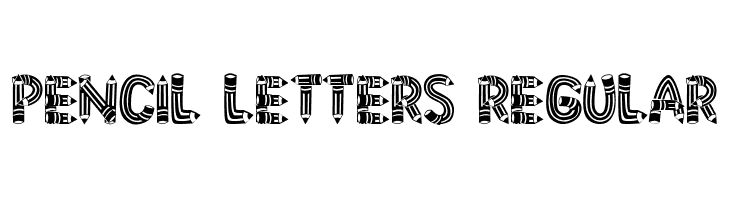 Pencil Letters Regular  नि: शुल्क फ़ॉन्ट्स डाउनलोड