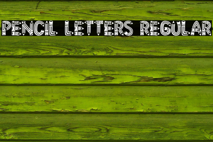 Pencil Letters Regular Font examples
