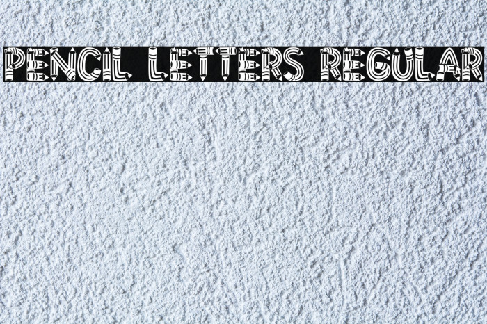 Pencil Letters Regular Font examples