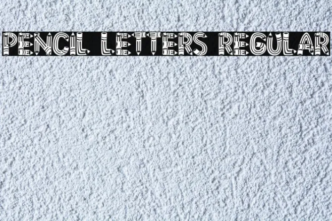 Pencil Letters Regular Example 3