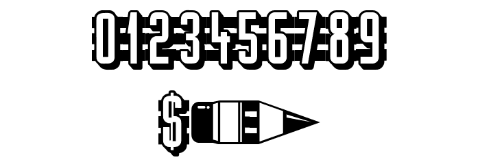 Pencil Regular Font OTHER CHARS