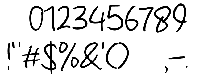 Pencil Studio Font OTHER CHARS