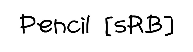 Pencil [sRB]  Frei Schriftart Herunterladen