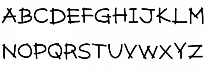 Pencil [sRB] Schriftart Groß