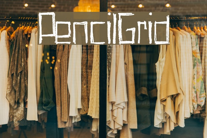 PencilGrid Font examples