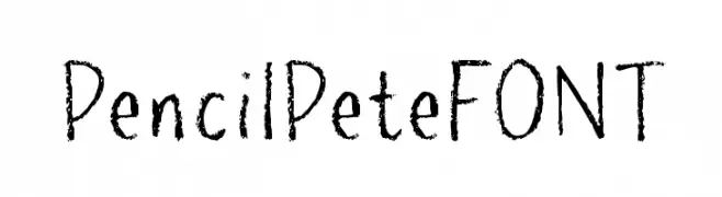PencilPeteFONT  les polices de caractères gratuit tlcharger