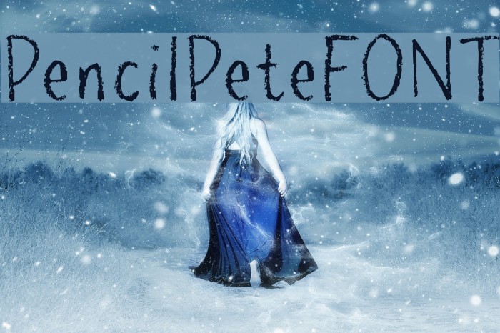 PencilPeteFONT Font examples