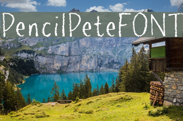 PencilPeteFONT Font examples