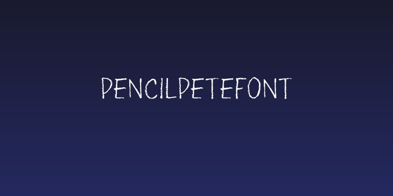 PencilPeteFONT Social Header
