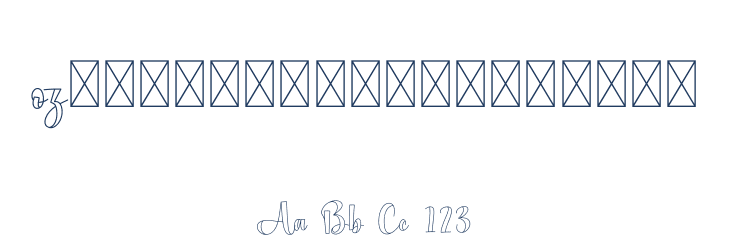 Pendant Font Preview