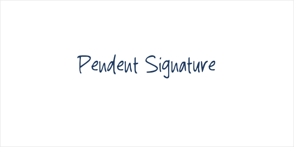 Pendent Signature Logo