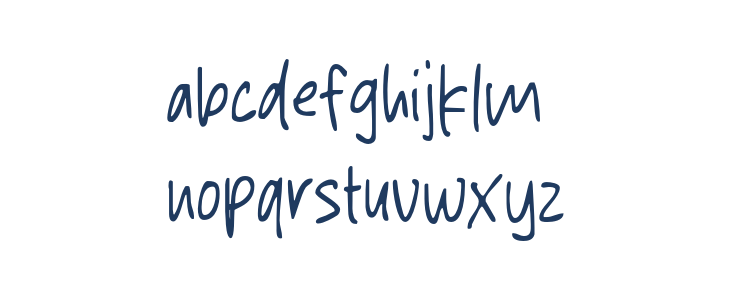 Pendent Signature Lowercase