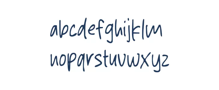 Pendent Signature Caratteri MINUSCOLO