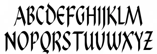 PendragonFLF Schriftart Groß