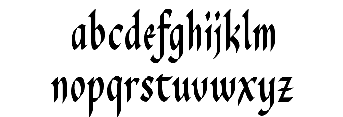 PendragonFLF Font LOWERCASE