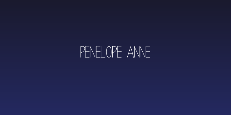 Penelope Anne Social Header