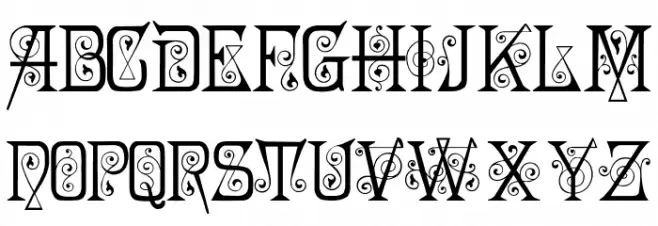 Penelope Schriftart Kleinbuchstaben
