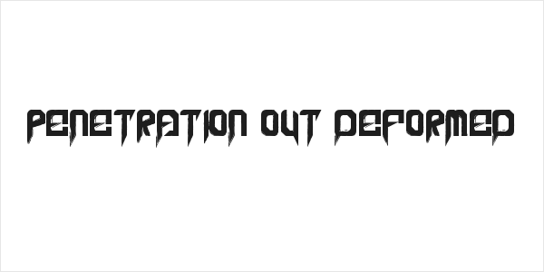 Penetration Out Deformed Logo