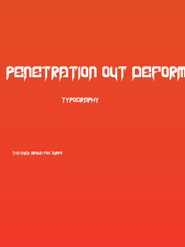 Penetration Out Deformed Poster