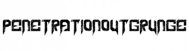 Penetration Out Grunge  Скачать бесплатные шрифты