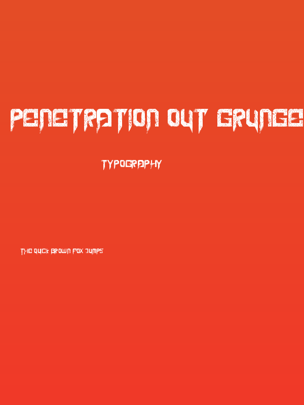 Penetration Out Grunge Poster