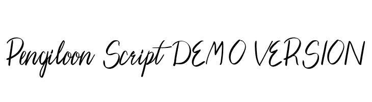 Pengiloon Script [DEMO VERSION]  नि: शुल्क फ़ॉन्ट्स डाउनलोड