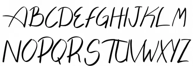 Pengiloon Script [DEMO VERSION] 字体 大写