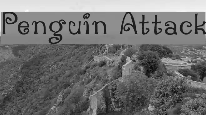 Penguin Attack Font examples