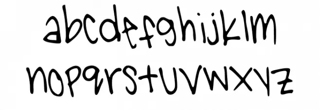 Penguin Font Litere mici