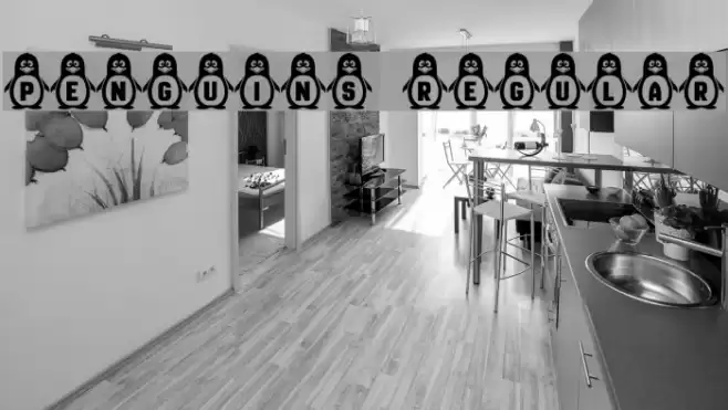 Penguins Regular Font examples