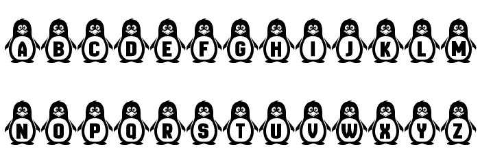 Penguins Regular Font LOWERCASE