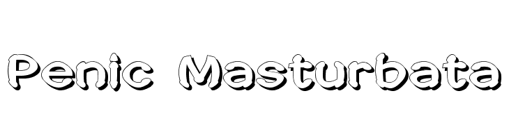 Penic Masturbata Font