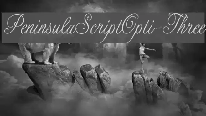 PeninsulaScriptOpti-Three Font examples